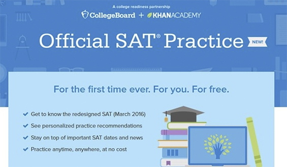 Visit Khan Academy's SAT prep site